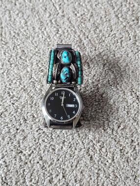 Vintage Turquoise Cuff Watch